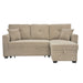 Sleeper Sectional With Pull Out Bed, Reversible Chaise Home Essentials