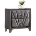 Nightstand, 2 Drawer Upholstered Frame - Gray Home Essentials
