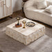 Square Coffee Table Design Living Room Office Furniture - Light Beige Home Essentials