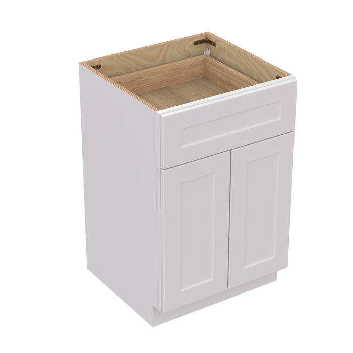 Shaker Base Cabinet With Soft-Close Drawer & Double Doors, Adjustable Shelf Home Essentials