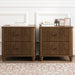 Modern Fluted Nightstand With 3 Drawers Home Essentials