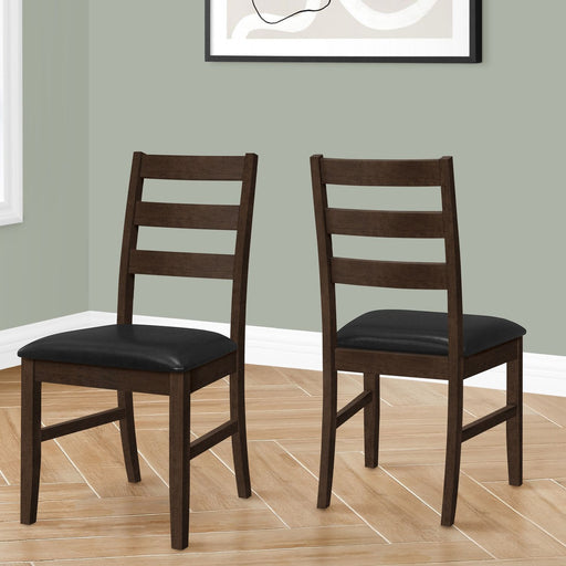 Dining Chair, Dining Room, Side, Upholstered, Transitional (Set of 2) - Black 8th Street