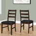 Dining Chair, Dining Room, Side, Upholstered, Transitional (Set of 2) - Black 8th Street