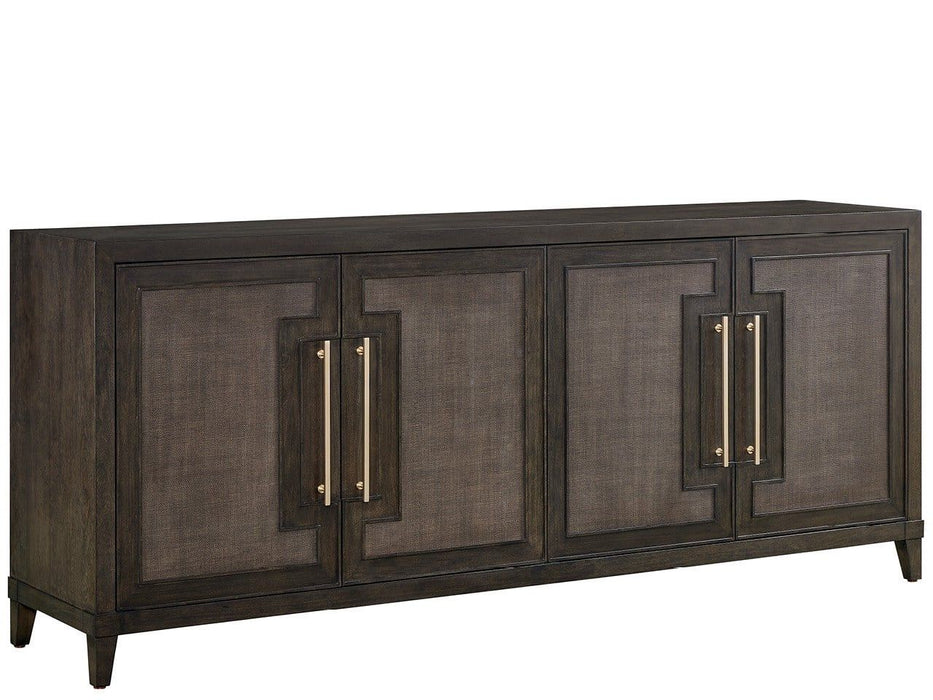 Fenwick - Embossed Credenza - Dark Brown Universal Furniture