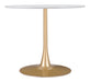Opus - Dining Table - White / Gold Zuo Modern