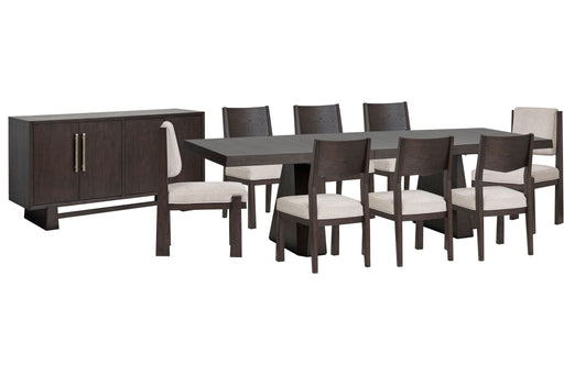 Tauren - 10 Piece Extendable Double Pedestal Dining Table Set Magnussen Furniture