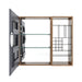 Wall Mounted Bathroom Mirror Cabinet With Adjustable Shelves - Imitative Oak Home Essentials