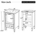 Retro Bathroom Vanity With Sink Noble House