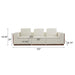Chita - Modular Sectional Sofa, 3 Seater - Beige Noble House
