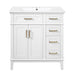Modern Bathroom Vanity With Sink, Storage Cabinet, Soft Close Doors, Deep & Standard Drawers Hearth and Haven