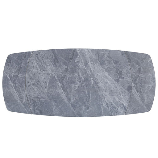 Hester - Ceramic Top Dining Table - Gray & Black ACME