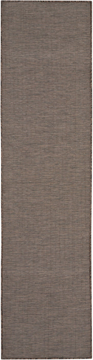 8' Power Loom Runner Rug - Brown