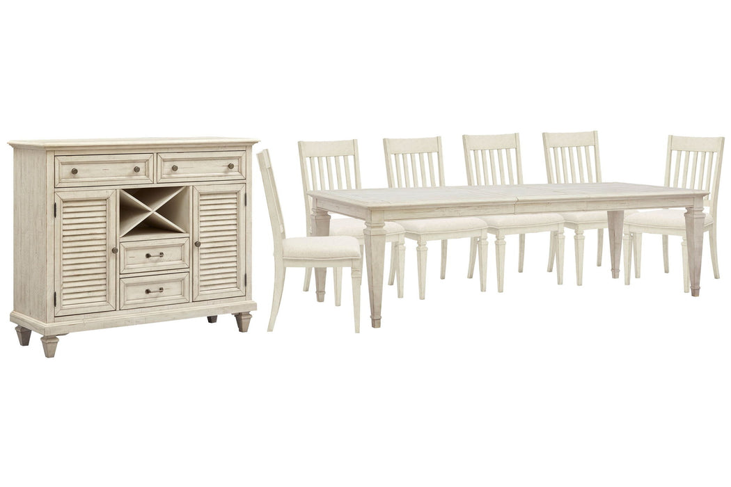 Newport - 8 Piece Extendable Rectangular Dining Table Set Magnussen Furniture