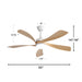 52" Ceiling Fan With 3 Color Dimmable LED Light, 5 Blades, Remote Control, Reversible DC Motor Daily Nest