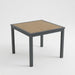 Outdoor Square Patio Slatted Dining Table - Gray Home Essentials