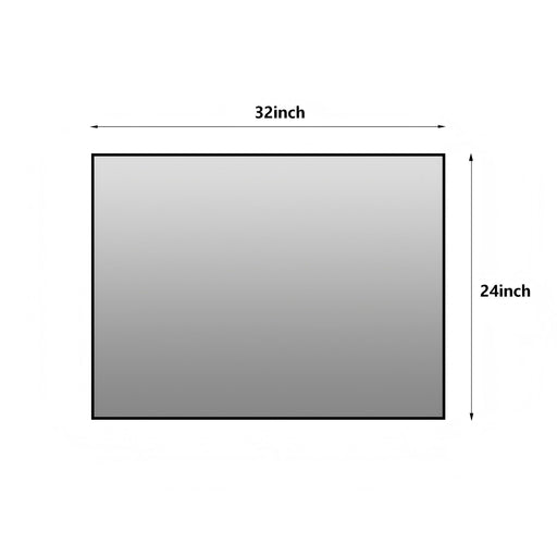Framed Wall Mirror For Bathroom - Black Daily Nest