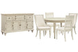 Newport - Extendable Round Dining Table Set Magnussen Furniture