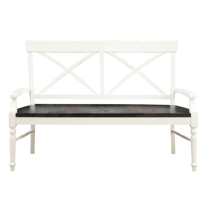 Mountina - Bench - Brown / White Emerald Home