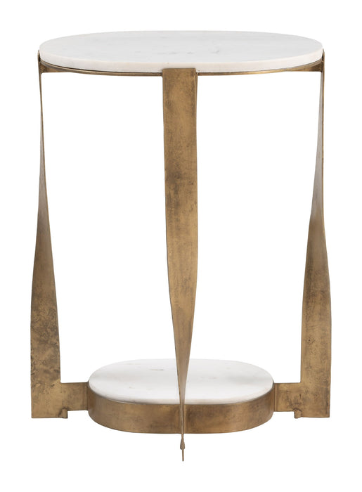 Orion - Accent Table - White / Brass Zuo Modern