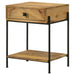 1 Drawer Accent Table With Bottom Shelf - Brown Furniture Max