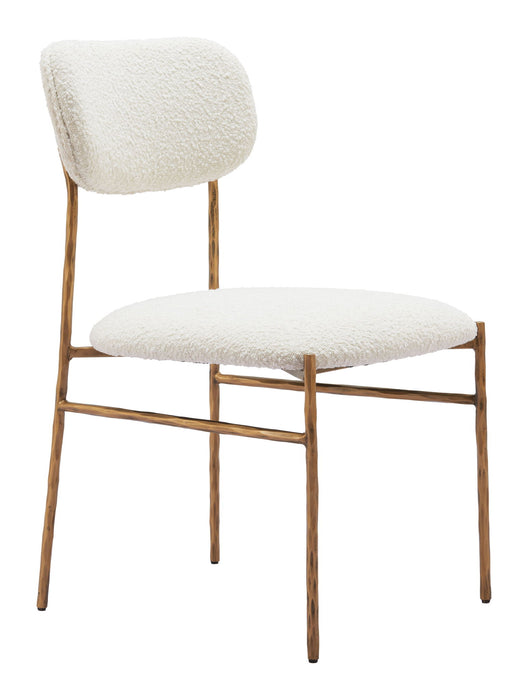 Sydhavnen - Dining Chair - Cream / Gold Zuo Modern