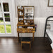 Modern Small Vanity Desk With 3 LED Lighting Modes, 3 Drawers Home Essentials