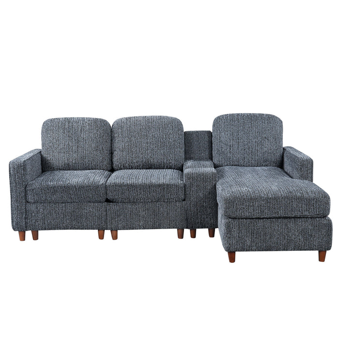 L - Sectional Sofa With Reversible Chaise Hearth and Haven