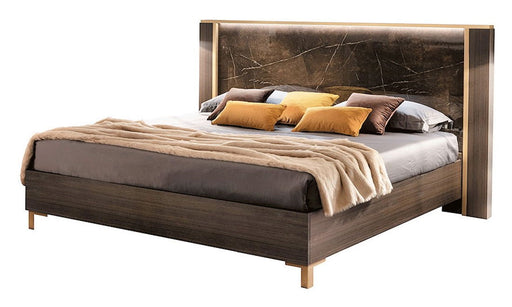 Essenza - Bed With Wooden Headboard Arredoclassic Italy