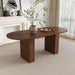 Modern Farmhouse Oval Dining Table With Slim Base Home Essentials