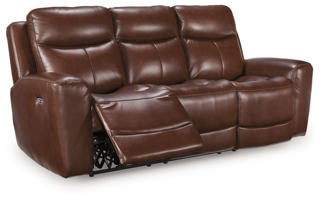 Bexhurst - 2 Pc. - Power Reclining Sofa And Loveseat - Mahogany Signature Design by Ashley®