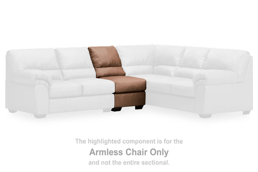 WillowBend - Armless Chair - Caramel Signature Design by Ashley®