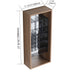 12" Wall Mounted Mirror Cabinet With Storage - Imitative Oak Home Essentials