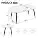 Pull Out Dining Table, Round Design - White Home Essentials