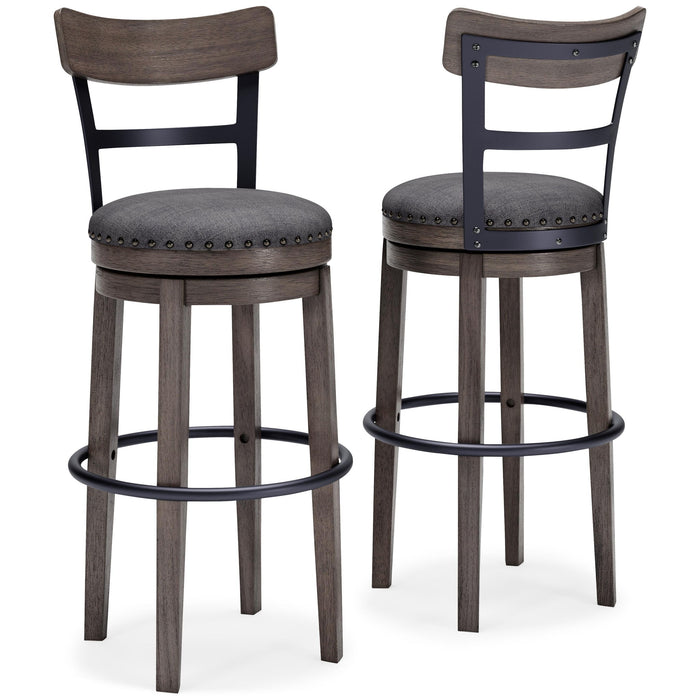 Caitbrook - Tall UPH Swivel Barstool - Gray Signature Design by Ashley®