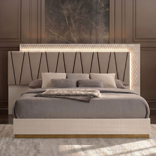 Stanley - Bed With LED Upholstered Headboard Matrix Furniture Group