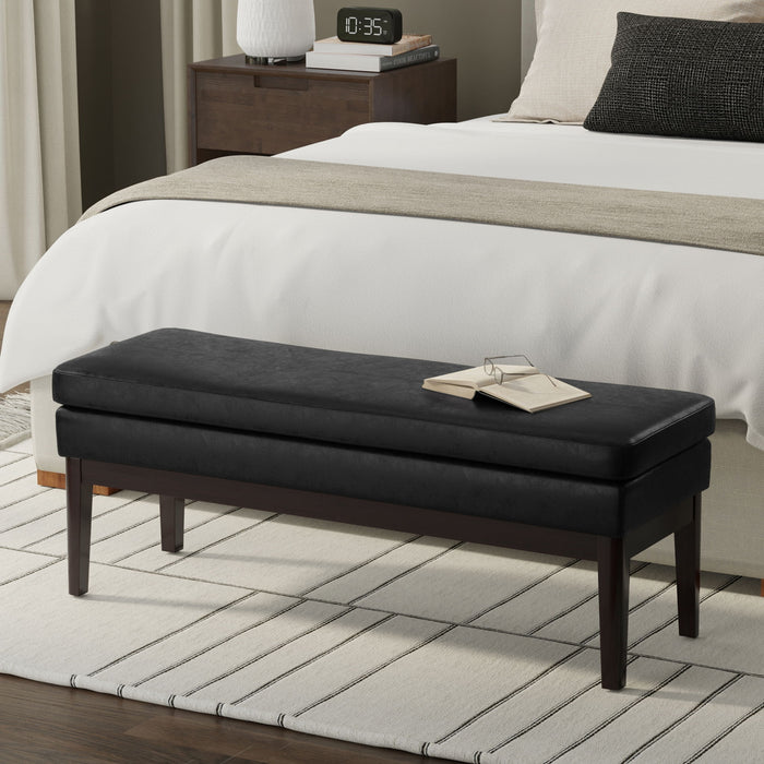Carlson - Ottoman Bench, Mid Century Design Simpli-Home