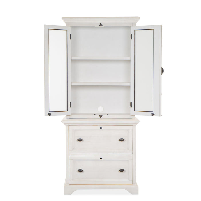 Bronwyn - Lateral File With Hutch - Alabaster Magnussen Furniture