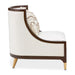 Belmont Place - Accent Chair - Cream / Espresso Michael Amini