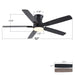 Mordern Flush Mount Ceiling Fan With Light And Remote Control Daily Nest