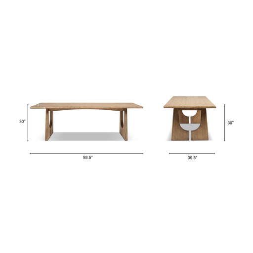 Carmel - 8 Seater Dining Table - Antique Brown Jennifer Taylor Home