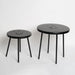 Solar Powered Side Table With LED Light, Outdoor / Indoor - Black Home Essentials