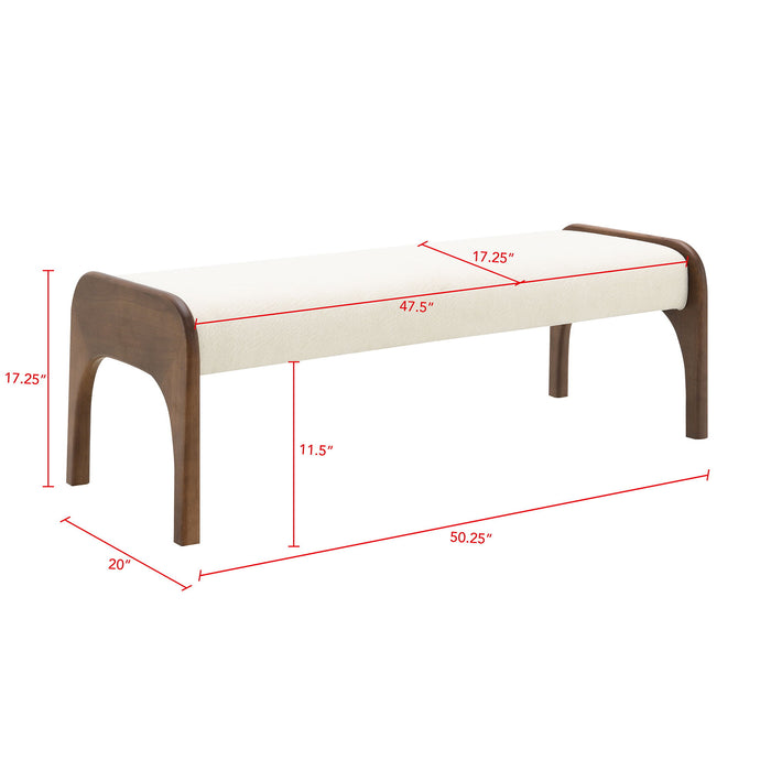 Modern Upholstered Long Bench For Kitchen Home Essentials