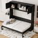 Rustic Casual Murphy Bed With Storage Cabinets Hearth and Haven