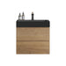 Alice - Natural Oak Bathroom Vanity With Sink, Large Storage Wall Mounted Floating Bathroom Vanity For Modern Bathroom, One-Piece Sink Basin Without Drain Home Essentials
