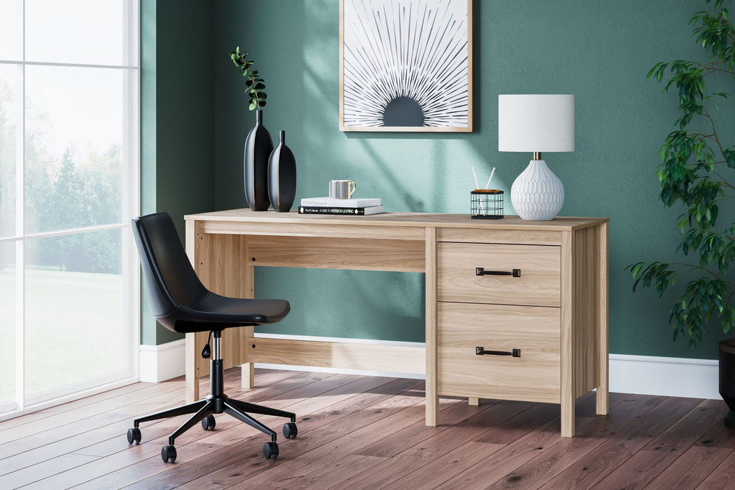 Battelle - Home Office Desk - Tan Signature Design by Ashley®