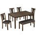 Modern Dining Table Set With Upholstered Chairs Home Essentials