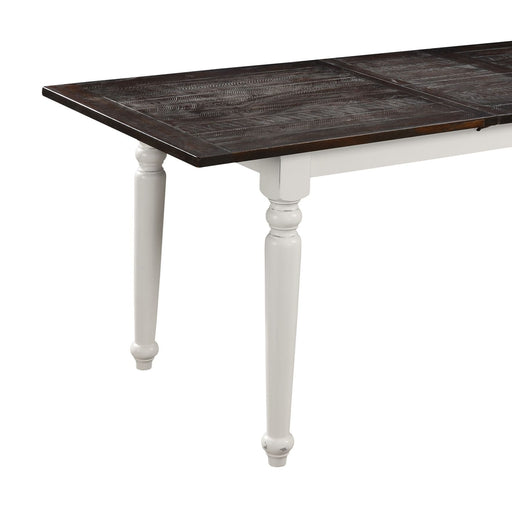 Dining Table With Leaf, Expandable - Brown Emerald Home