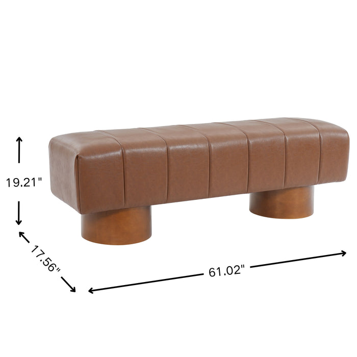 Modern Upholstered Dining Bench Noble House