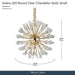 Michael Amini Lighting - Solara 24" Round Crystal LED Chandelier - Gold Michael Amini