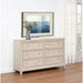 Wedner - 6 Drawer Dresser - Oak Furniture Max